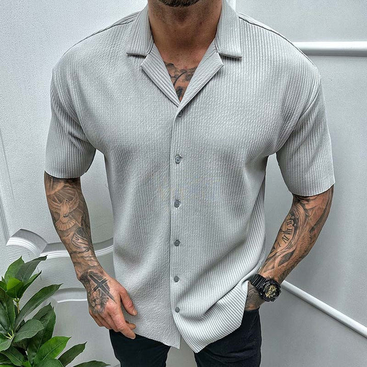 British Style Oversized Short Sleeved Shirt