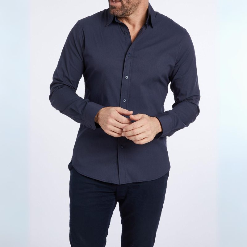Men's Wrinkle-Free Zippered Shirt