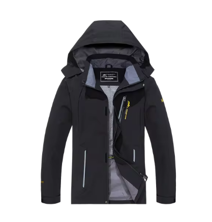 Breathable Waterproof Hooded Men's Jacket