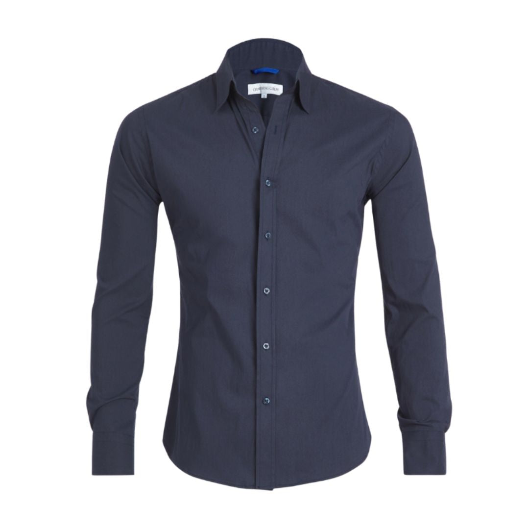 Men's Wrinkle-Free Zippered Shirt