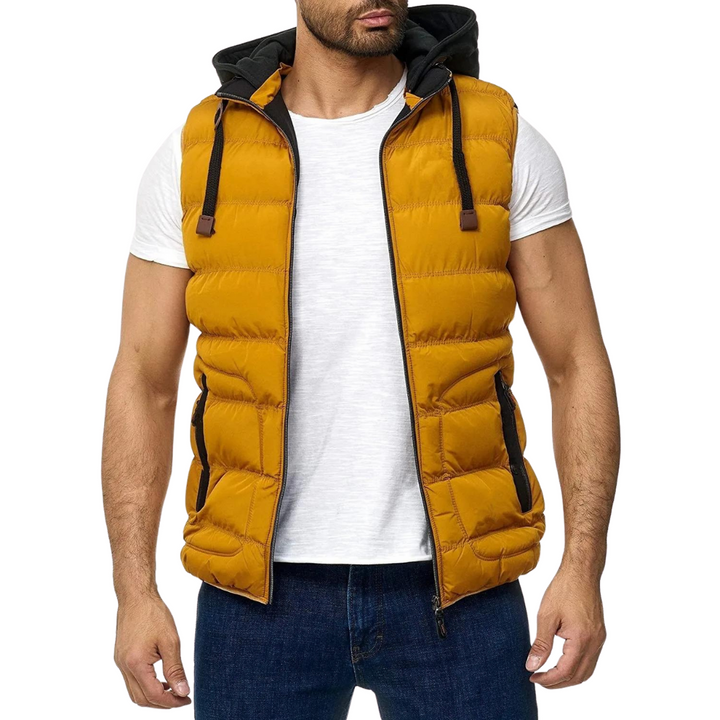 Spring Bodywarmer With Removable Hood For Men
