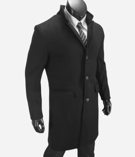 Lassick - Stylish Men's Coat with Button Closure