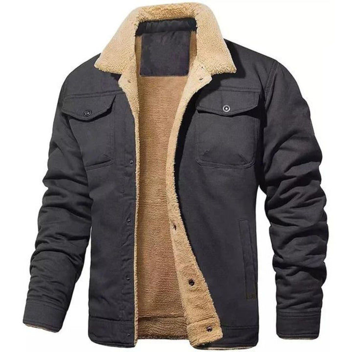 TMR Men's Fleece-Lined Winter Bomber Jacket