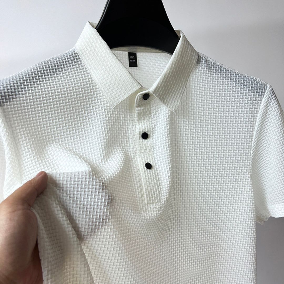 Men's Waffle Breathable Polo