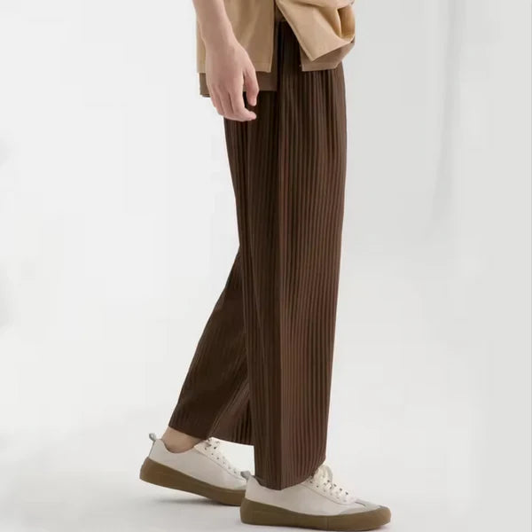 Milano Old Money Ribbed Cotton Trousers