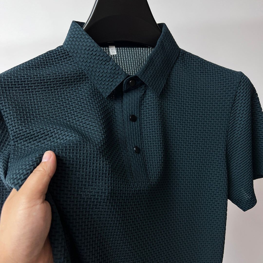 Men's Waffle Breathable Polo