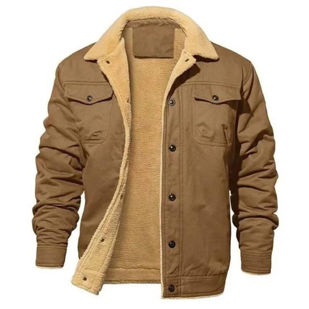 TMR Men's Fleece-Lined Winter Bomber Jacket