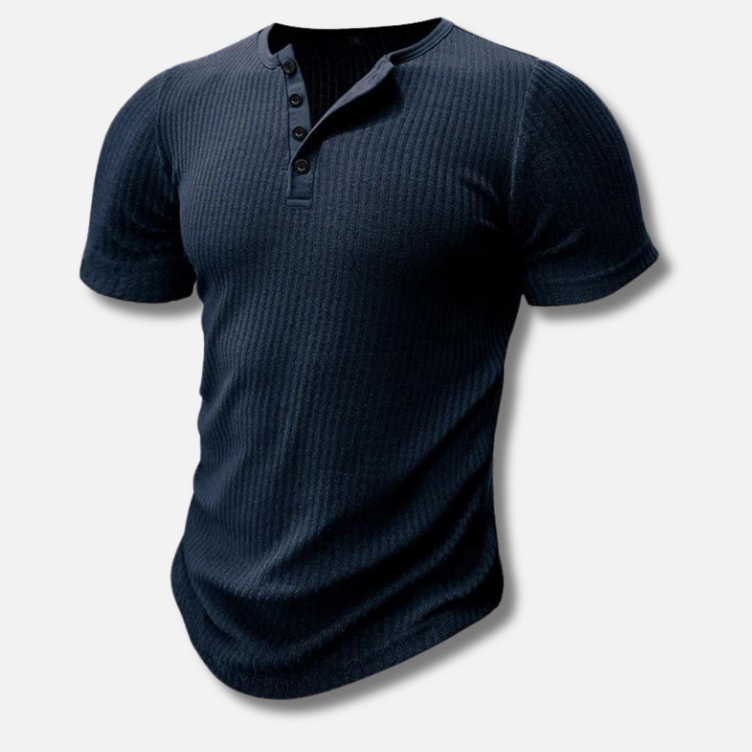 Muscle Fit Henley T-Shirt