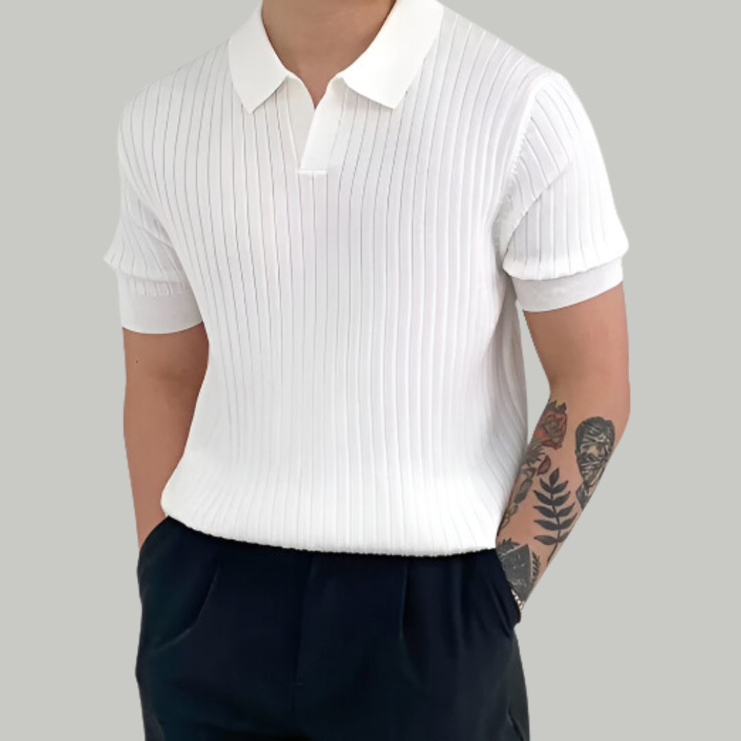 Florence - Ribbed Cotton Polo