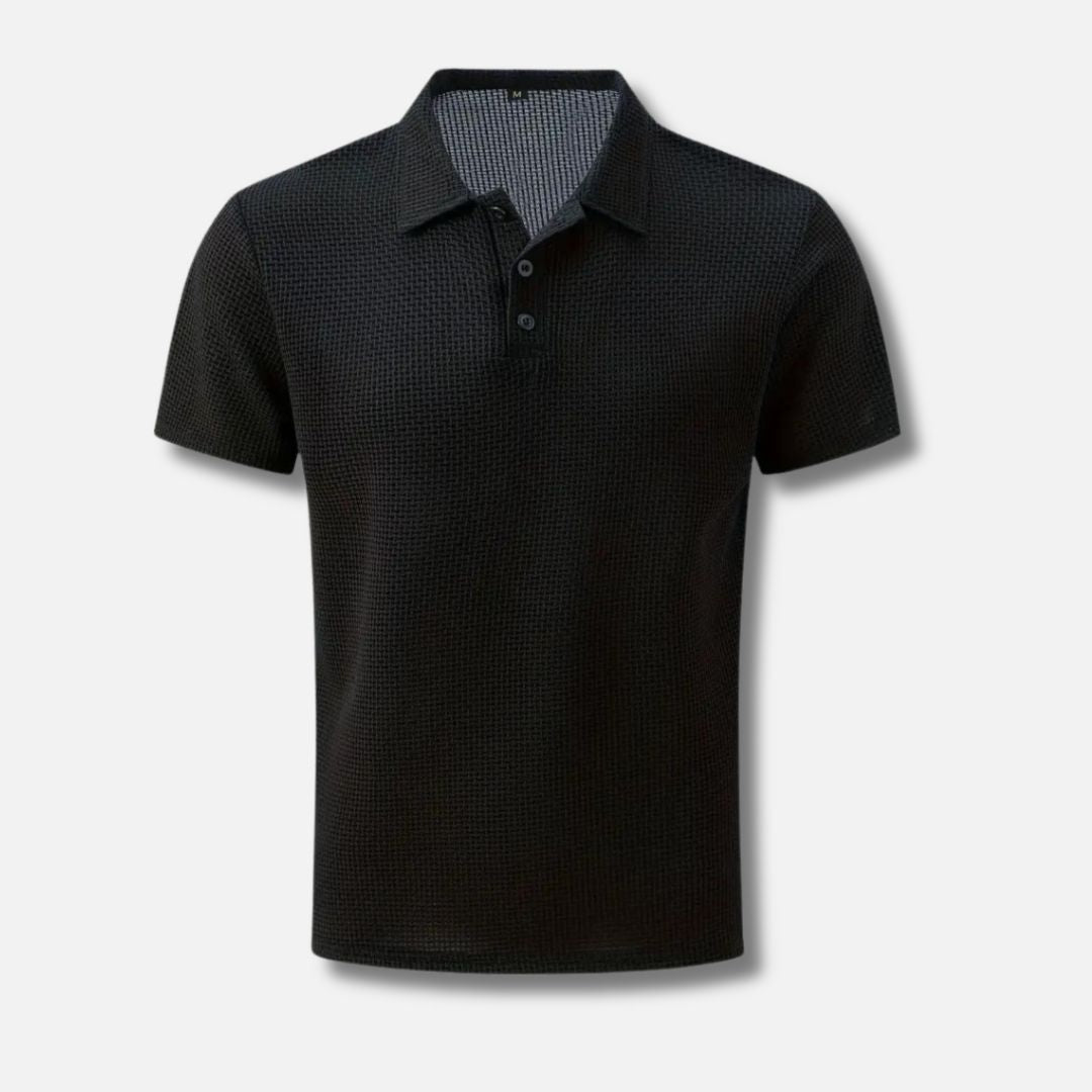 Men's Waffle Breathable Polo