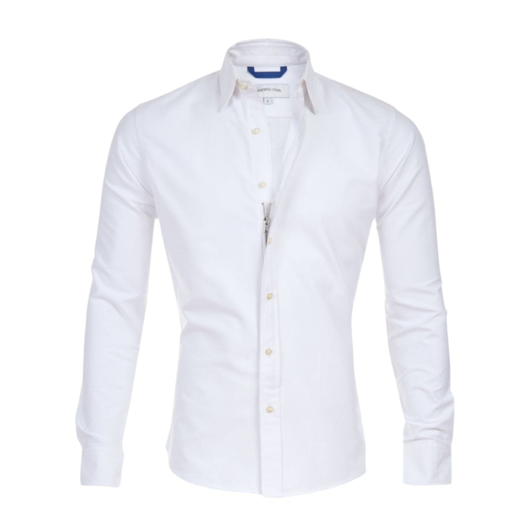 Men's Wrinkle-Free Zippered Shirt