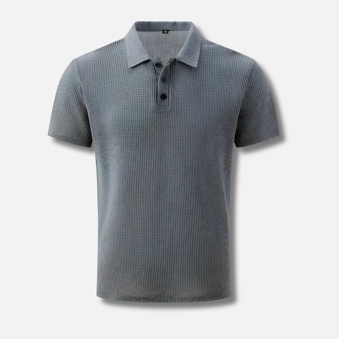 Men's Waffle Breathable Polo