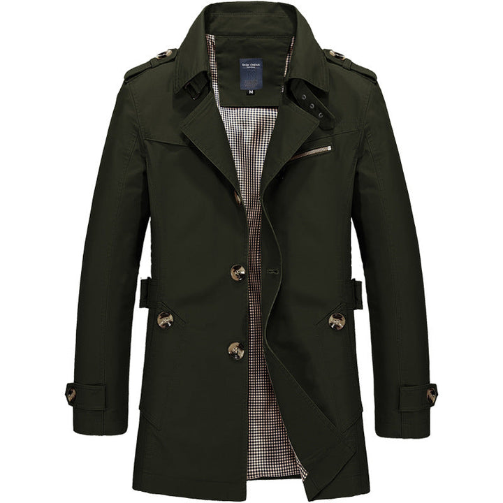 Cotton Trench Coat For Men