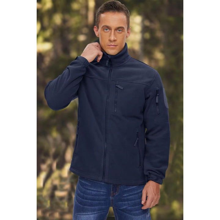 Men's Fleece Windproof Zip Jacket