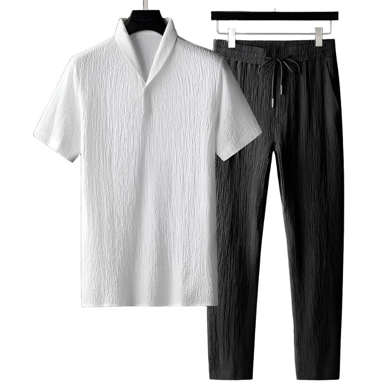 Cotton Polo & Pantalon Suit