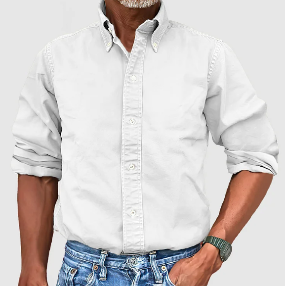 Antonio Long Sleeved Cotton Shirt