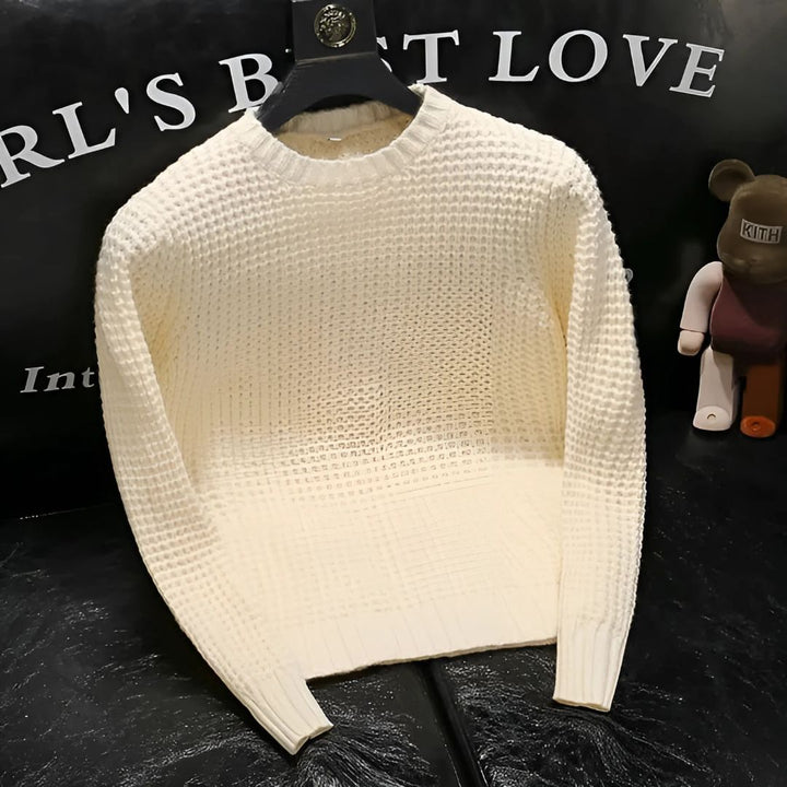 Men's Solid Color Casual Sweater