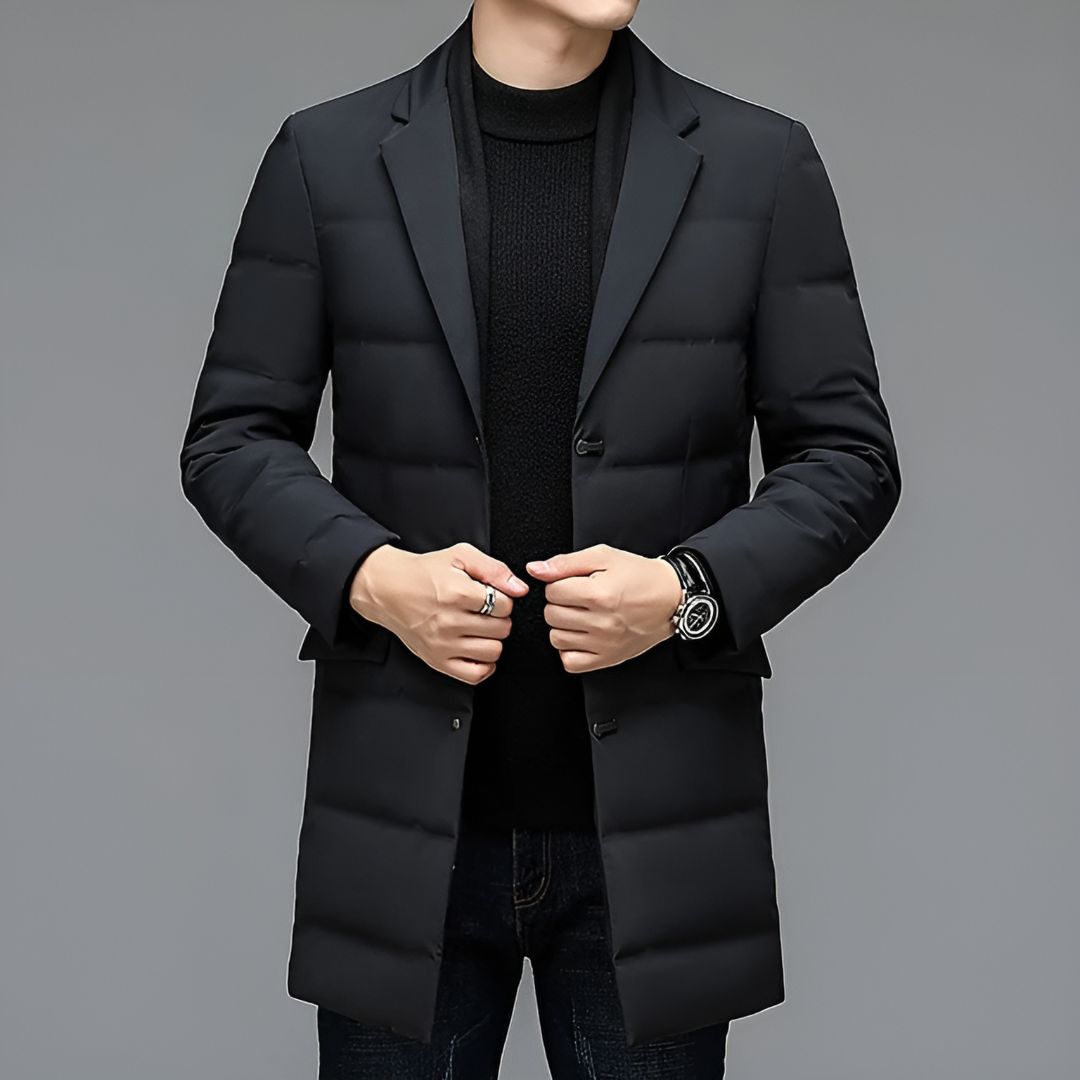 Men's Suit Collar Down Jacket