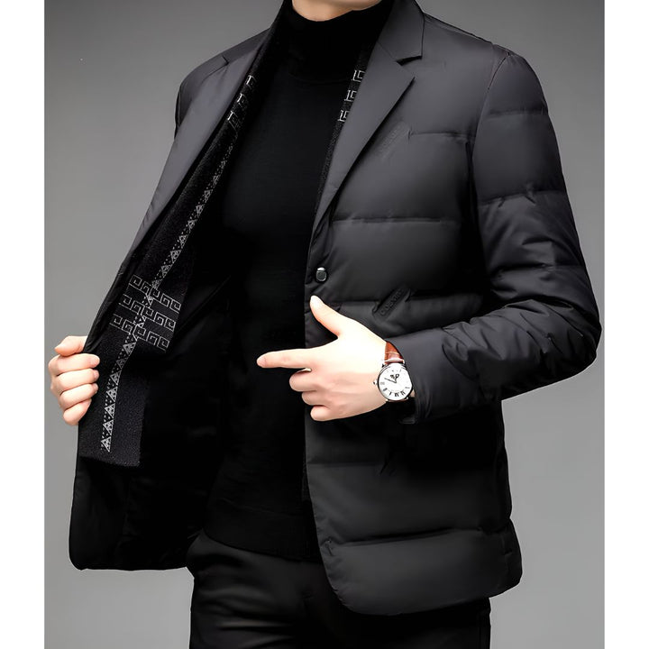 Men's Suit Collar Down Jacket