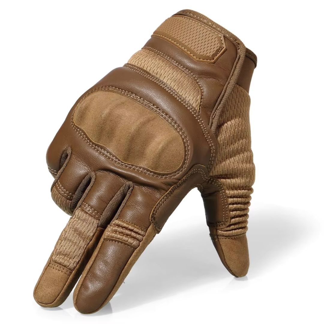 Men's Tactical Leather Combat Gloves