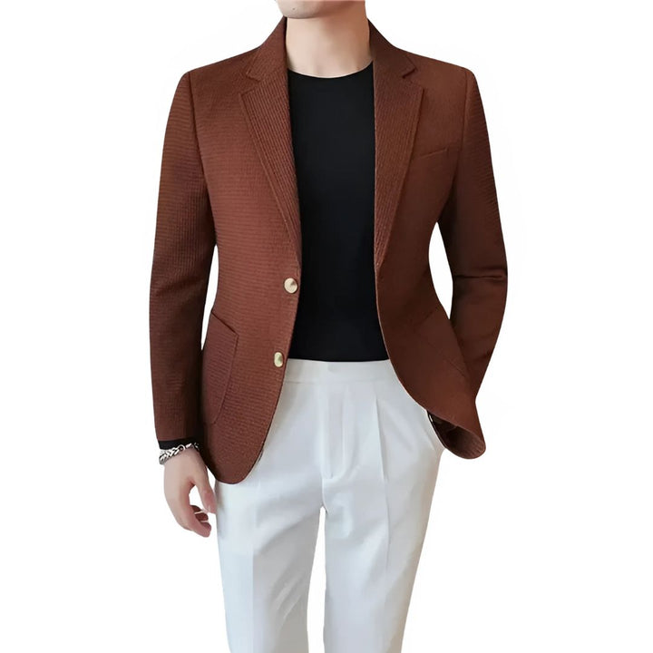 Men's Single-Breasted Suit Jacket