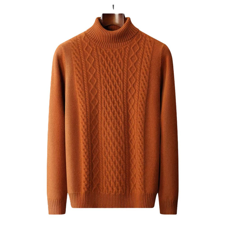 Men's Pure Wool Cashmere Turtleneck Sweater