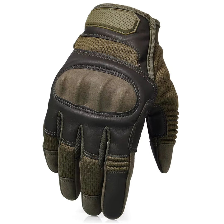 Men's Tactical Leather Combat Gloves