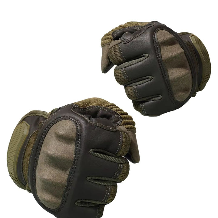 Men's Tactical Leather Combat Gloves