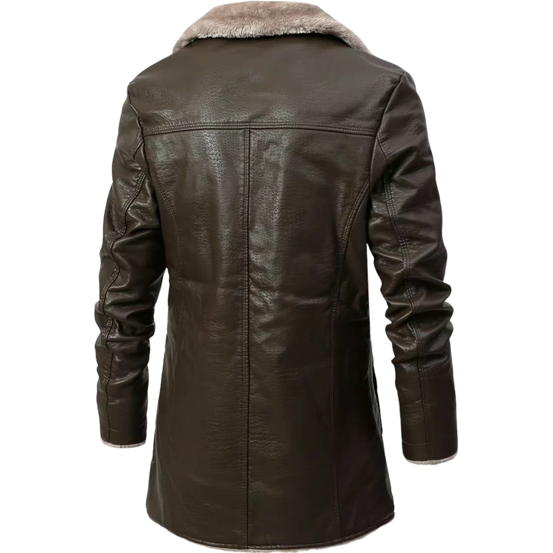 Arctic Luxe Men’s Leather Shearling Jacket