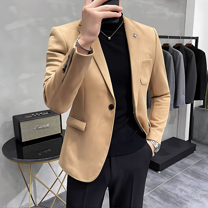 Men's Deerskin Fleece Blazer Jacket