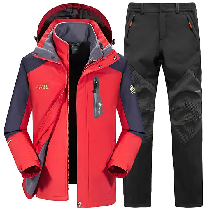 Men's Winter Ski Suit Waterproof with Fleece