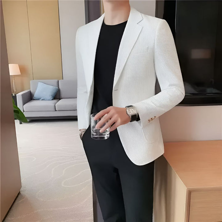 Men's Single-Breasted Suit Jacket